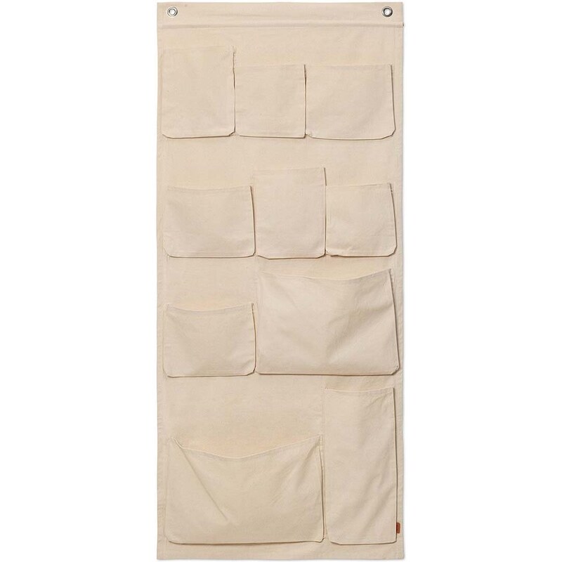 Nástěnný organizér ferm LIVING Canvas XL Wall Pockets