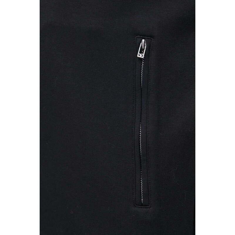 Mikina Emporio Armani pánská, černá barva, s aplikací, 3D1M69 1JHSZ