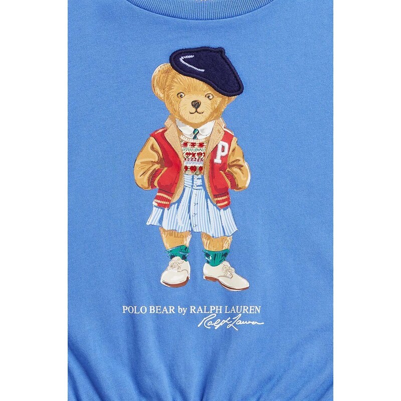 Dětské bavlněné šaty Polo Ralph Lauren mini