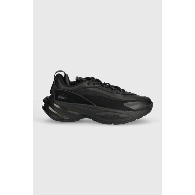Kožené sneakers boty Lacoste Audyssor Leather černá barva, 47SMA0096
