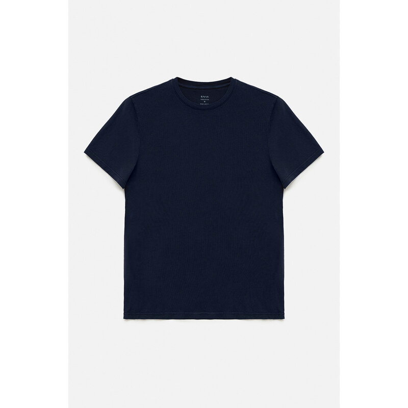 Avva Men's Khaki Burgundy Navy 3-Pack 100% Cotton Crew Neck Regular Fit T-shirt