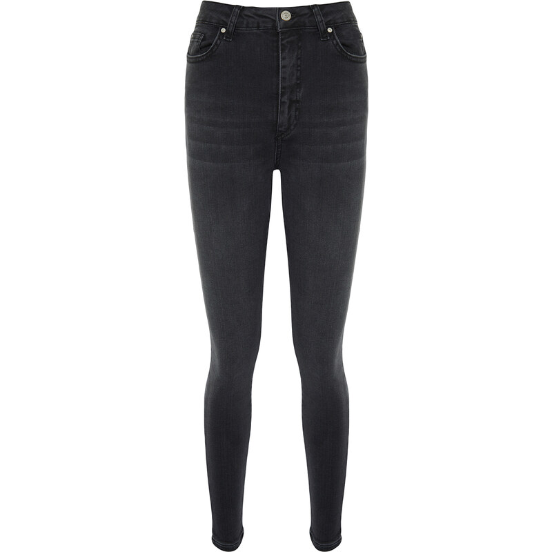 Trendyol Black One-Size High Waist Skinny Jeans