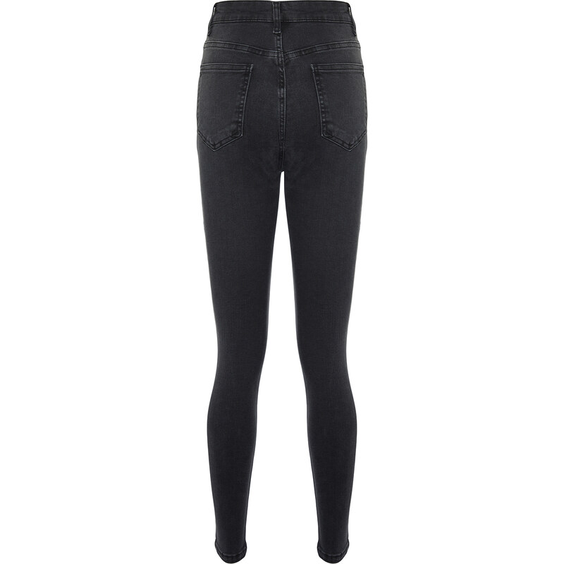 Trendyol Black One-Size High Waist Skinny Jeans