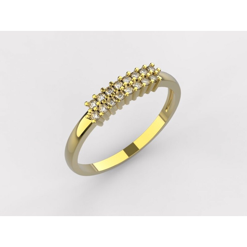 Linger Zlatý zásnubní prsten 288