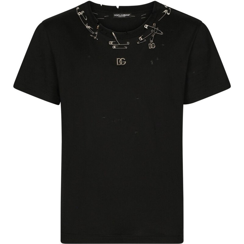 DOLCE & GABBANA Embellished Black tričko
