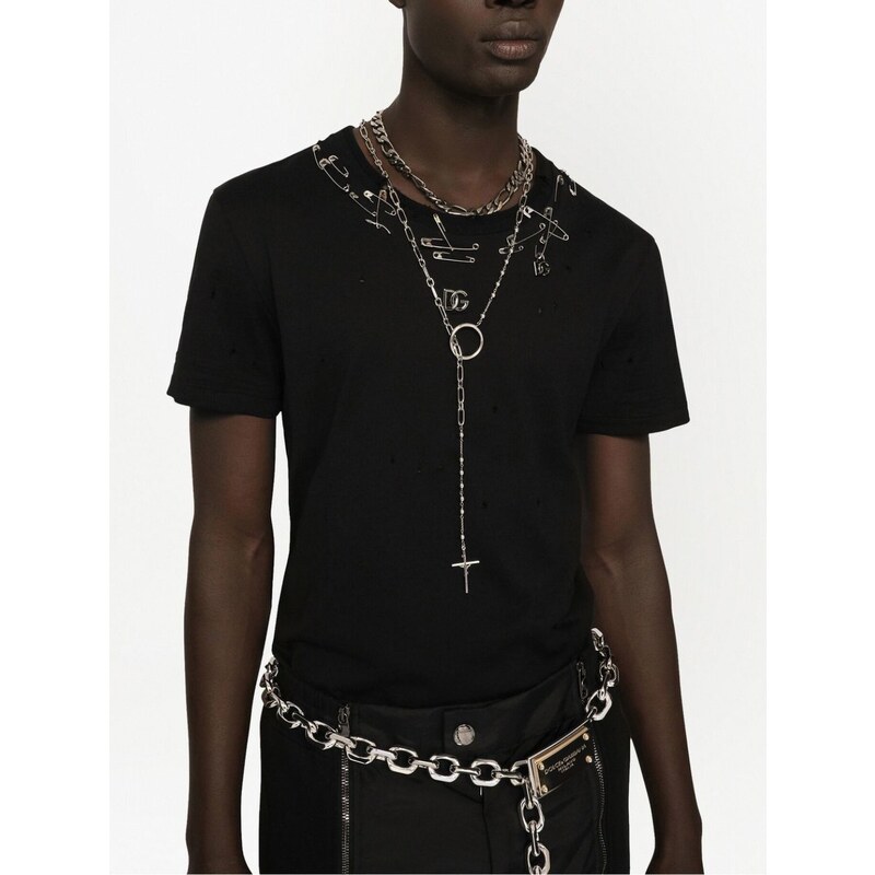 DOLCE & GABBANA Embellished Black tričko