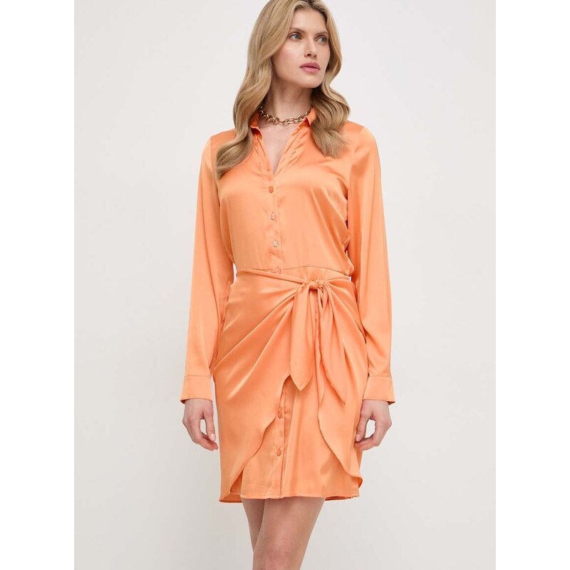 Šaty Guess AYLA oranžová barva, mini, W2BK83 WF1T2