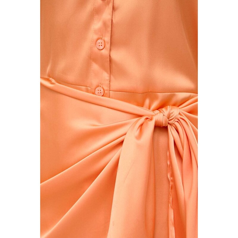 Šaty Guess AYLA oranžová barva, mini, W2BK83 WF1T2