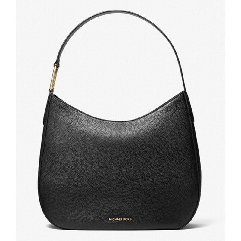 Michael Kors kožená kabelka hobo Kensington černá