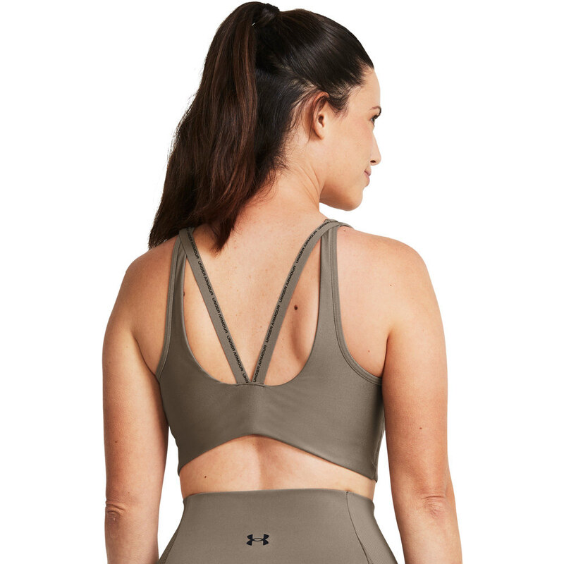 Under Armour Infinity Low Strappy Bra | Taupe Dusk/Black