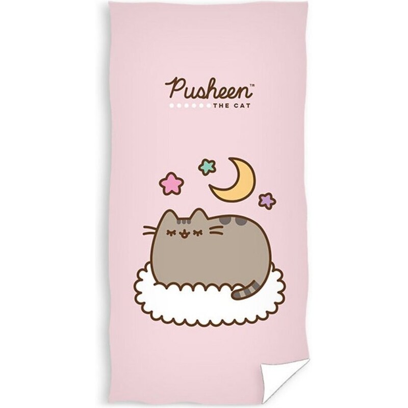 Carbotex Bavlněná osuška kočička Pusheen - motiv Snění - 100% bavlna - 70 x 140 cm