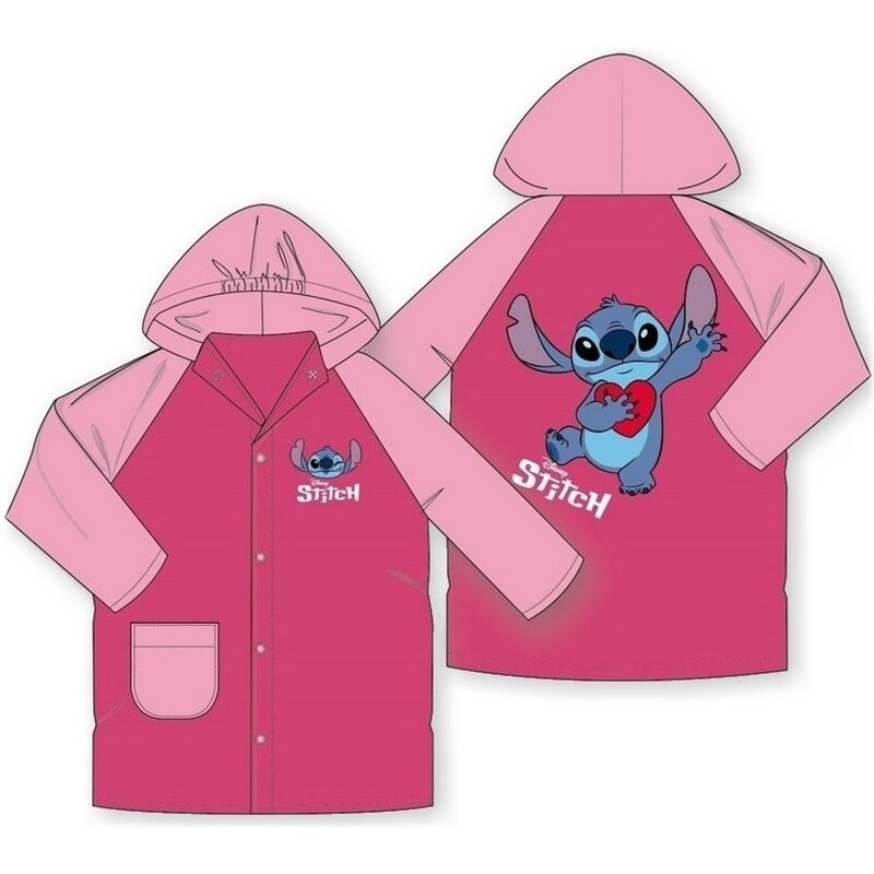 DIFUZED Dětská / dívčí pláštěnka Lilo a Stitch