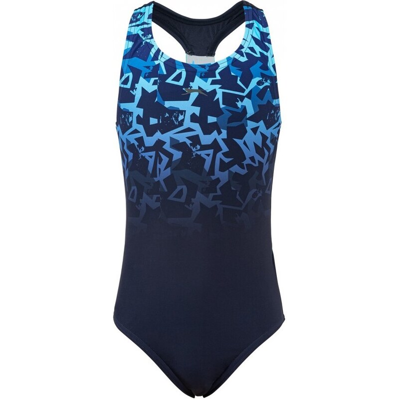 Slazenger Sport Back Swimsuit Junior Girls Black/Blue