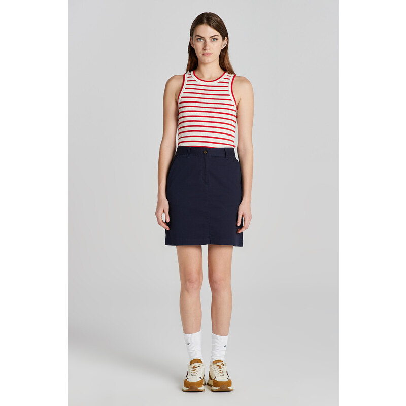 SUKNĚ GANT CHINO SKIRT EVENING BLUE