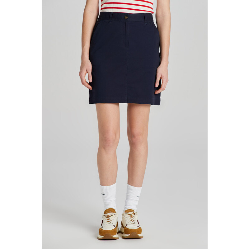 SUKNĚ GANT CHINO SKIRT EVENING BLUE