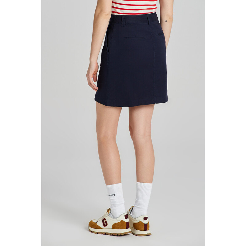 SUKNĚ GANT CHINO SKIRT EVENING BLUE