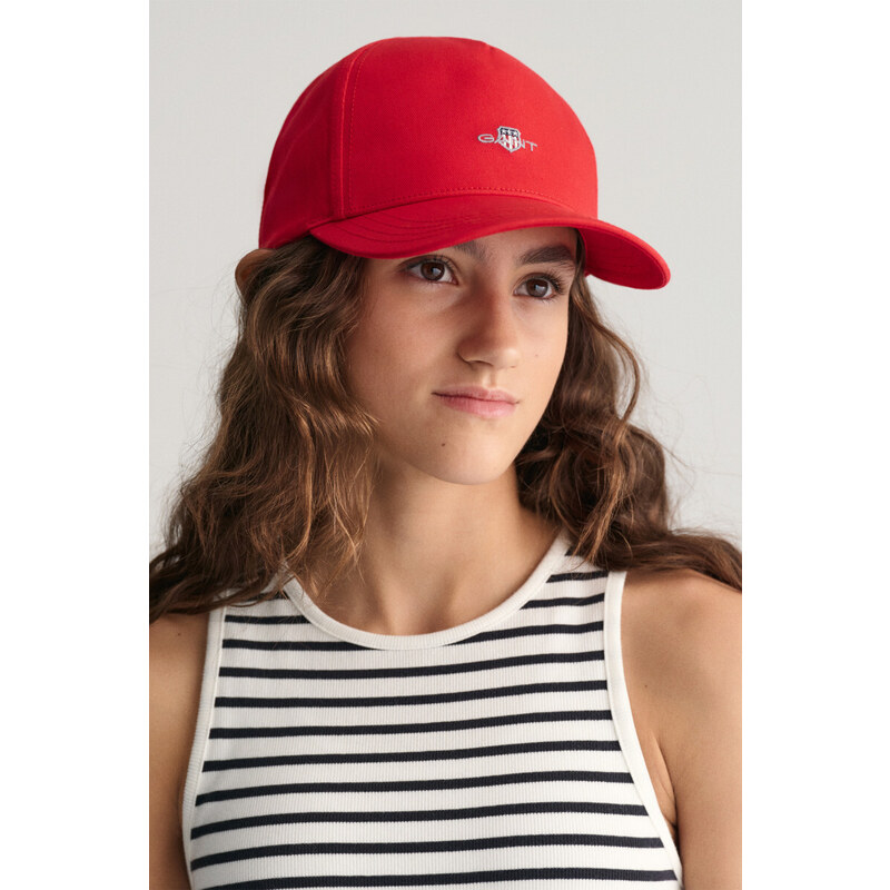 KŠILTOVKA GANT SHIELD COTTON TWILL CAP červená S/M