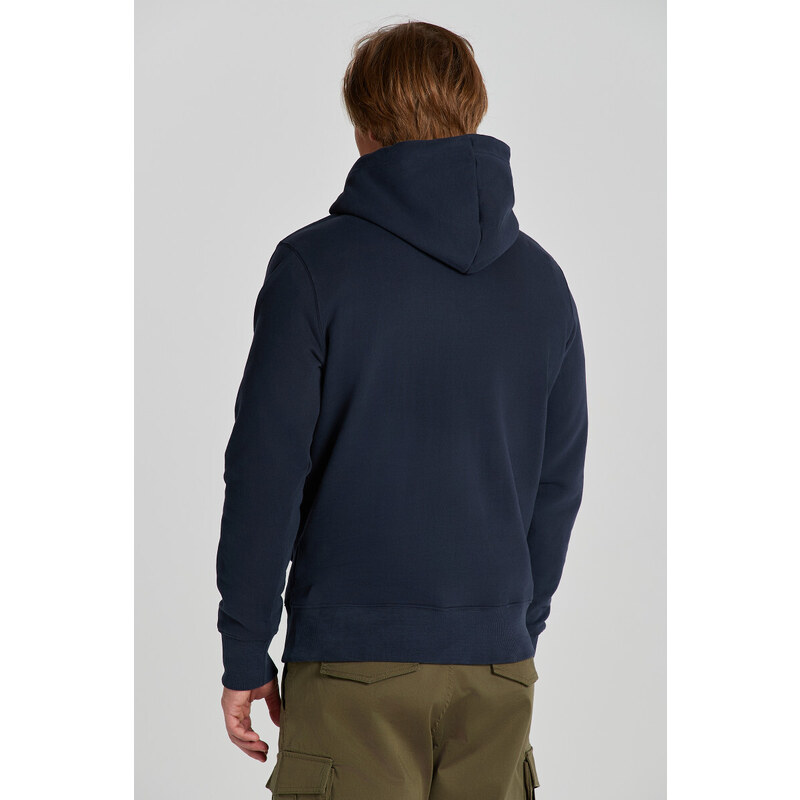 MIKINA GANT ARCH SCRIPT HOODIE modrá M