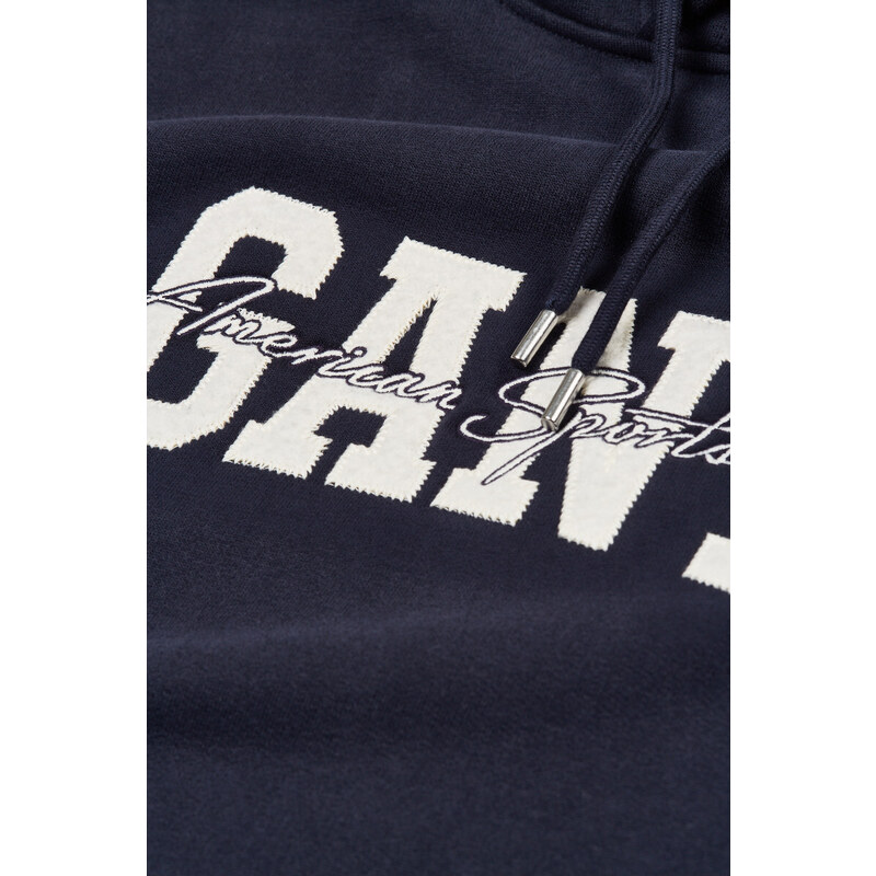 MIKINA GANT ARCH SCRIPT HOODIE modrá M