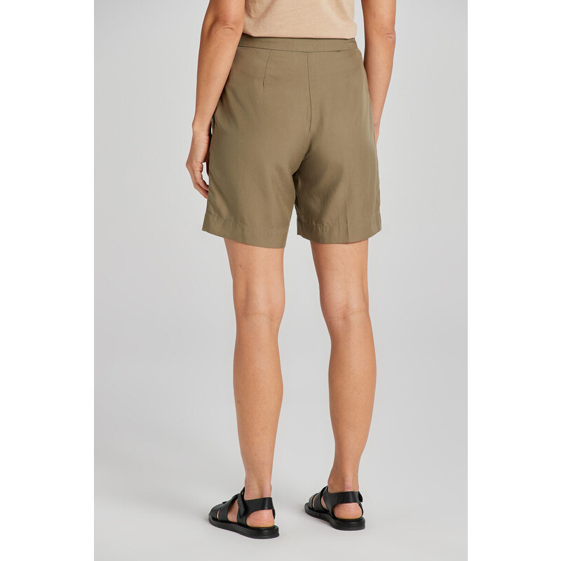 ŠORTKY GANT REL TIE WAIST SHORTS hnědá 34