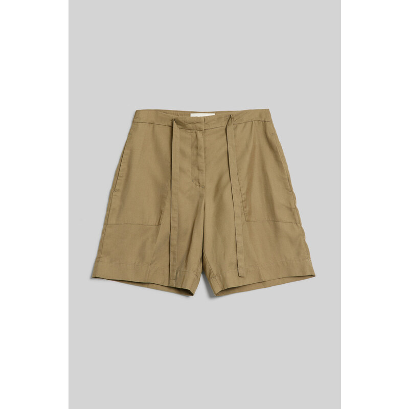 ŠORTKY GANT REL TIE WAIST SHORTS hnědá 34