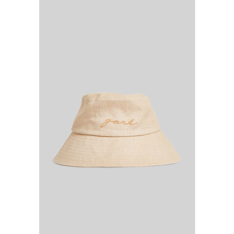 KLOBOUK GANT LINEN BUCKET HAT žlutá S/M