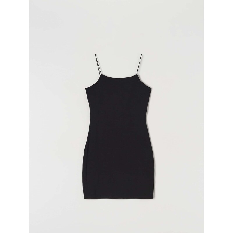 Sinsay - Mini šaty na ramínka - černá