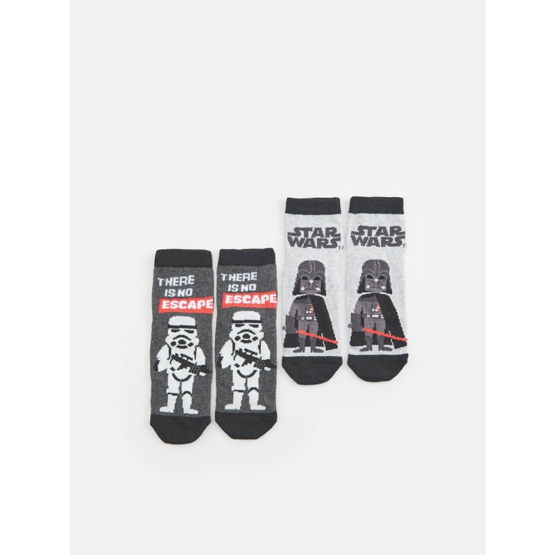 Sinsay - Sada 2 párů ponožek Star Wars - šedá