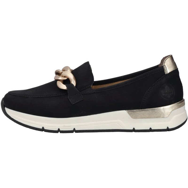 Rieker Slipper zlatá / černá