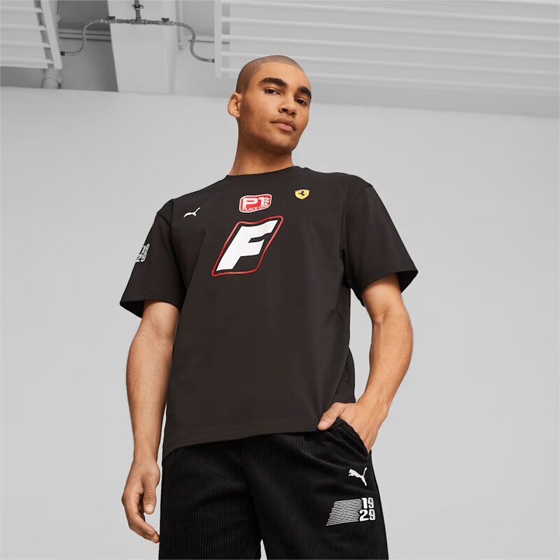 Produkty Puma Pánské triko Ferrari Garage černé F1 Oversized - M