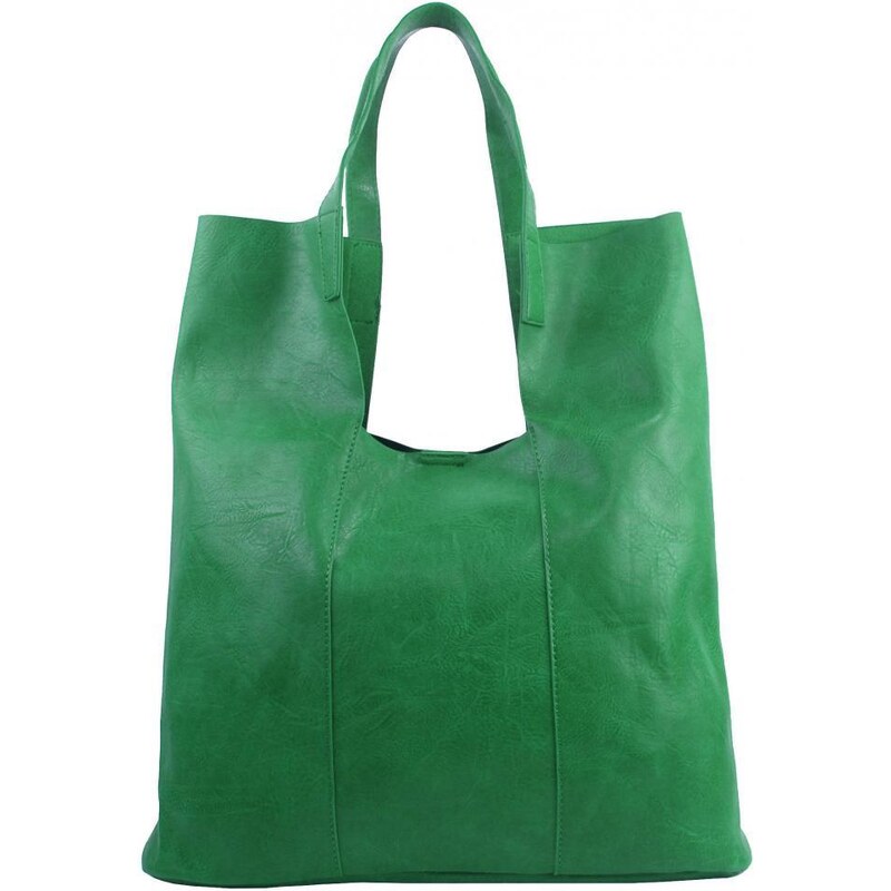 INT. COMPANY Velká zelená shopper dámská kabelka s crossbody uvnitř