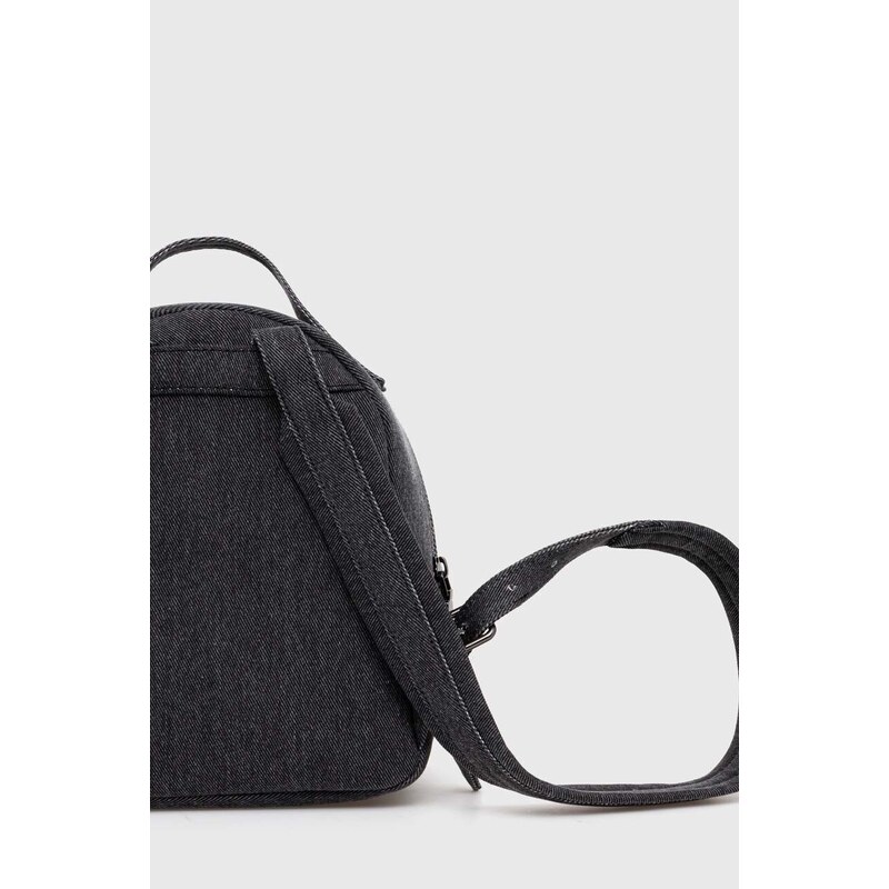 Bavlněný batoh Love Moschino šedá barva, s aplikací