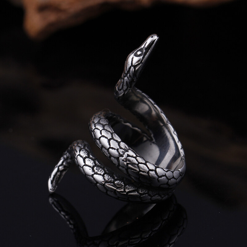 Royal Fashion pánský prsten Had KR52351-K