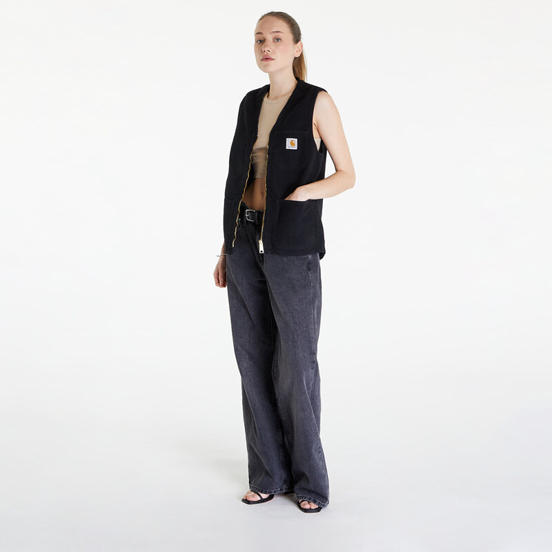 Pánská vesta Carhartt WIP Arbor Vest UNISEX Black Aged Canvas