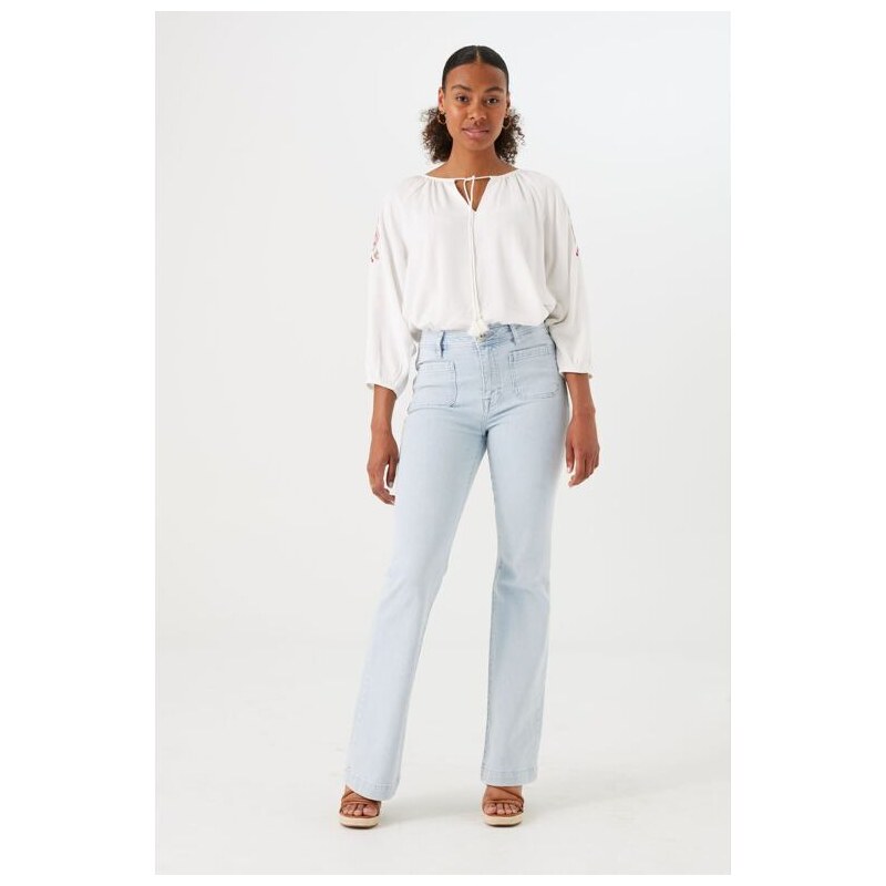 Dámská halenka GARCIA O40035 53 ladies shirt ls 53 off white