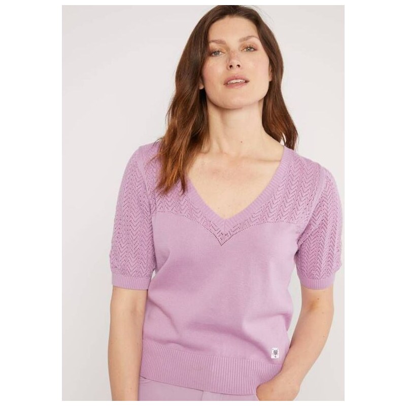 Blutsgeschwister 001241-152 1111 Pretty Preppy 1111 traditional lilac knit