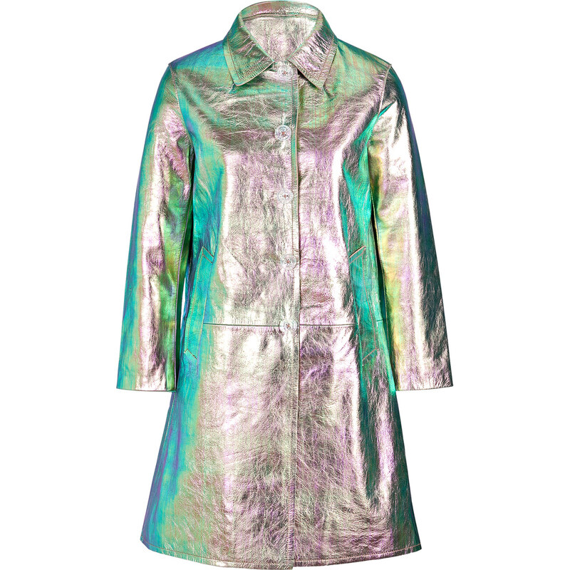 Marc by Marc Jacobs Metallic Leather Coat