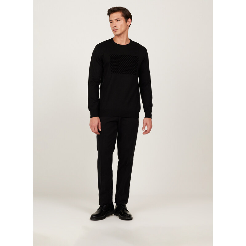 Altinyildiz Classics Crew Neck Men's Standard Black Sweater