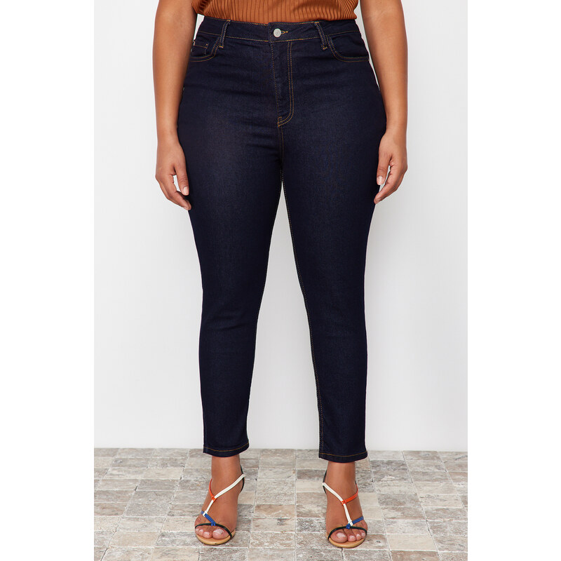 Trendyol Curve Dark Blue Stretchy Skinny Jeans