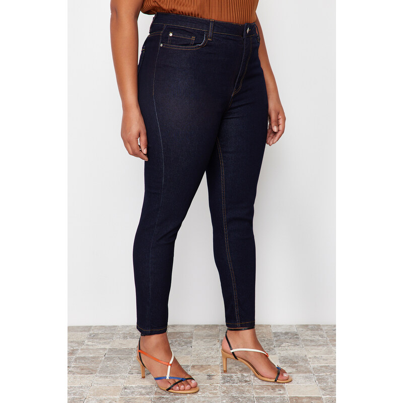 Trendyol Curve Dark Blue Stretchy Skinny Jeans