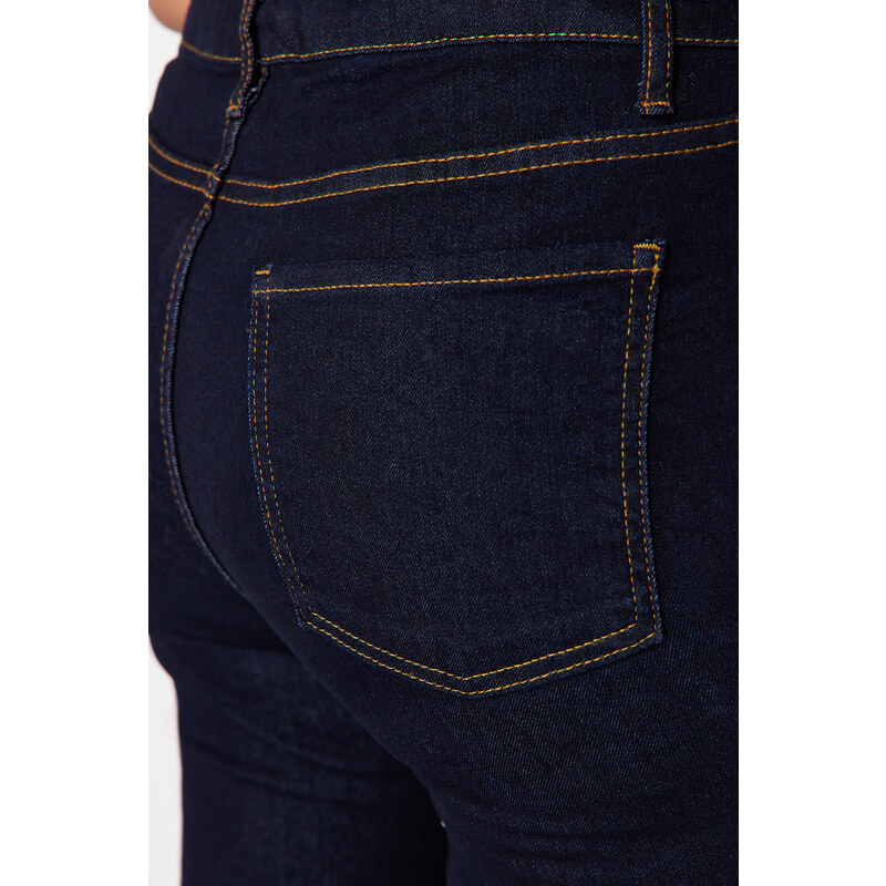 Trendyol Curve Dark Blue Stretchy Skinny Jeans