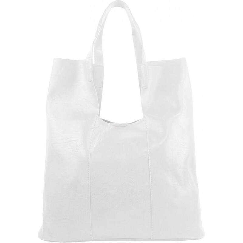 INT. COMPANY Barebag Velká bílá shopper dámská kabelka s crossbody uvnitř