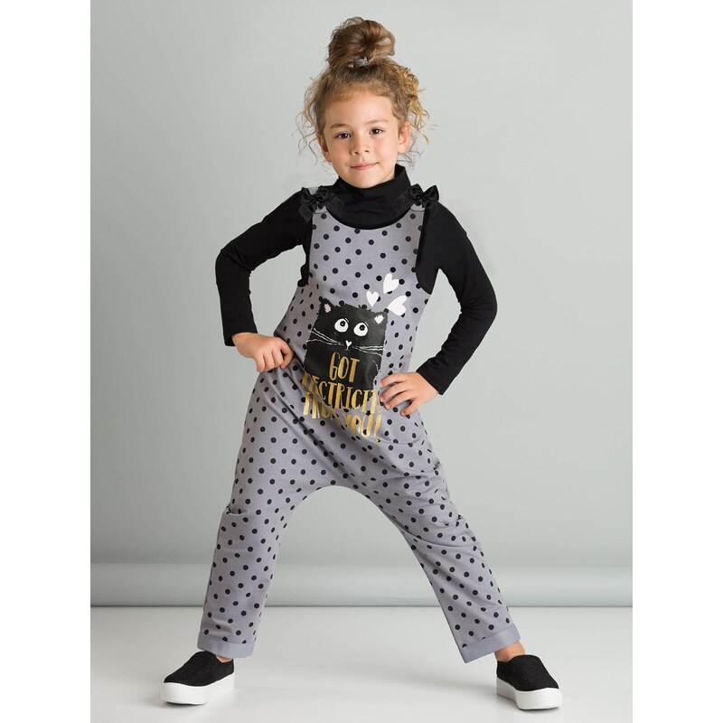 Dívčí set Denokids CFF-21S1-317/Gray/Black