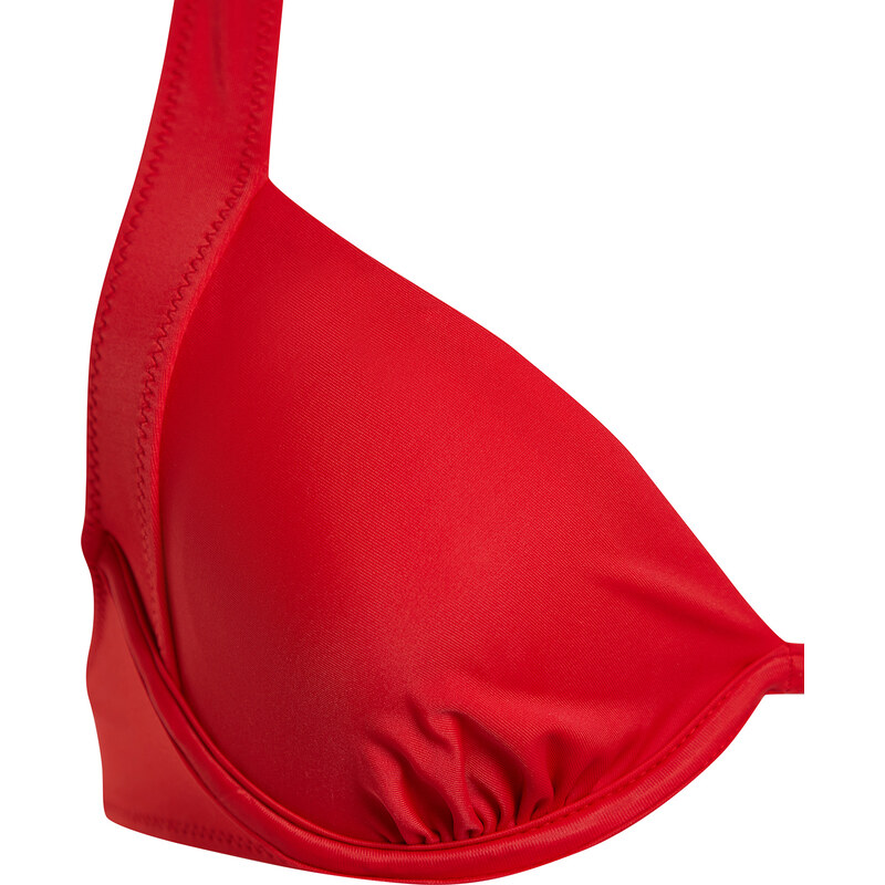 Trendyol Red Balconette Inverted V Underwire Bikini Top