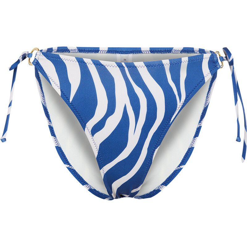 Trendyol Animal Patterned Regular Bikini Bottom with Accessories