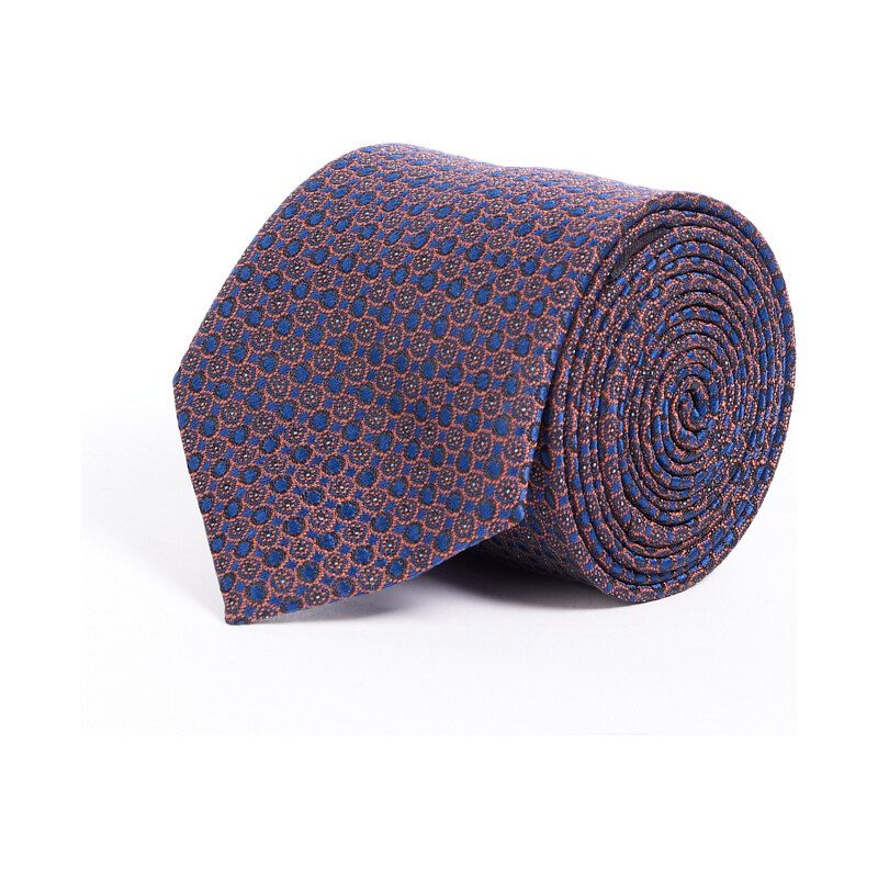 ALTINYILDIZ CLASSICS Men's Burgundy-Navy Blue Patterned Tie