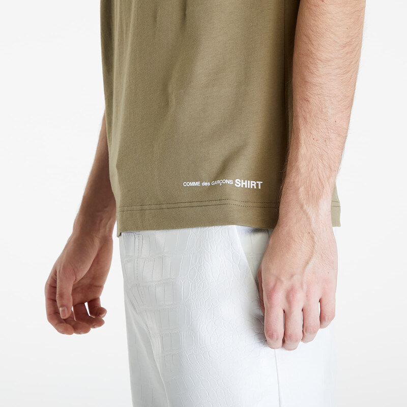 Pánské tričko Comme des Garçons SHIRT Short Sleeve Tee Khaki