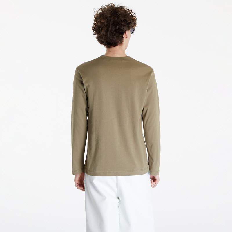 Pánské tričko Comme des Garçons SHIRT Long Sleeve Tee Khaki