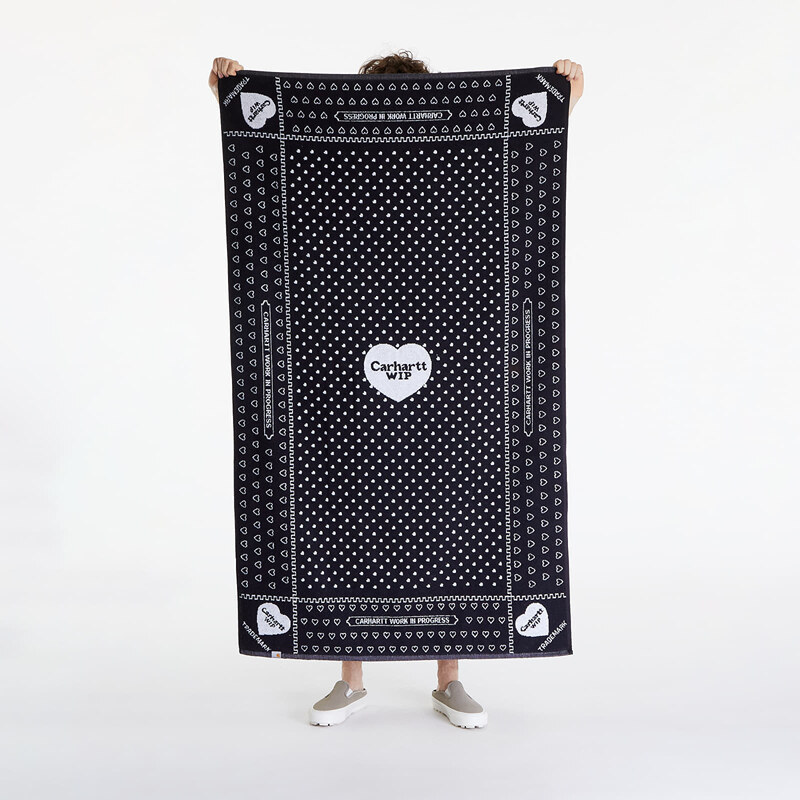 Carhartt WIP Heart Bandana Towel Heart Bandana Jacquard/ Black
