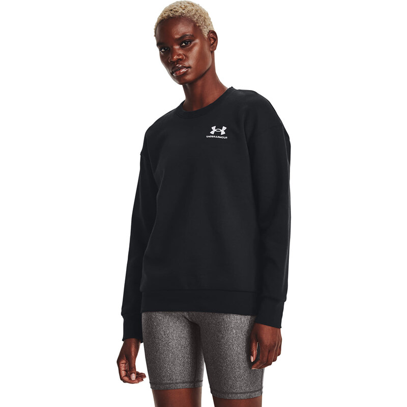 Mikina Under Armour Essential Fleece Crew Black L 90255742